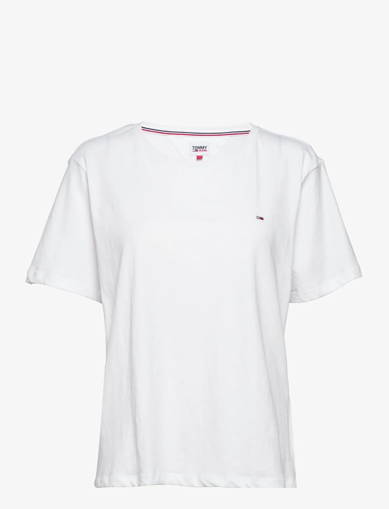 Tommy Jeans - TJW SOFT JERSEY TEE - t-shirts - white - 0