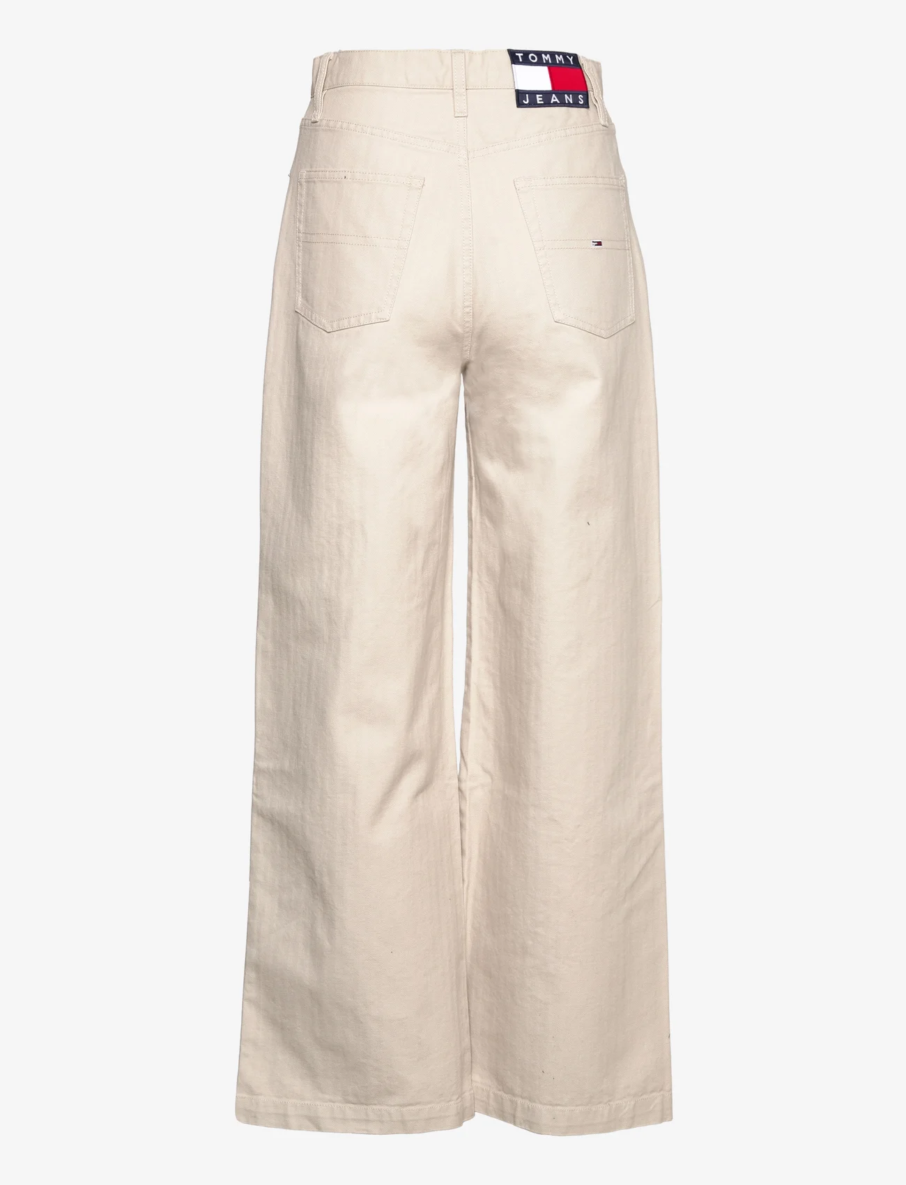 Tommy Jeans - TJW CLAIRE HR WIDE HERRINGBONE - jeans met wijde pijpen - stony beige - 1