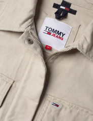 Tommy Jeans - TJW CROPPED HERRINGBONE JACKET - vårjakker - stony beige - 2