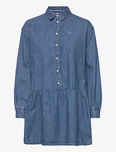 TJW CHAMBRAY SHIRT DRESS, Tommy Jeans