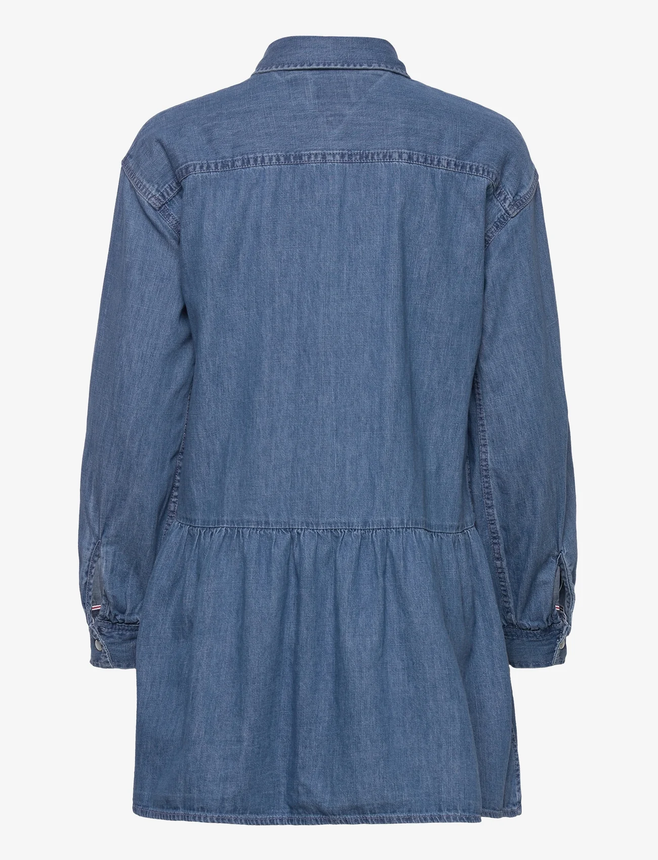 Tommy Jeans - TJW CHAMBRAY SHIRT DRESS - shirt dresses - denim medium - 1