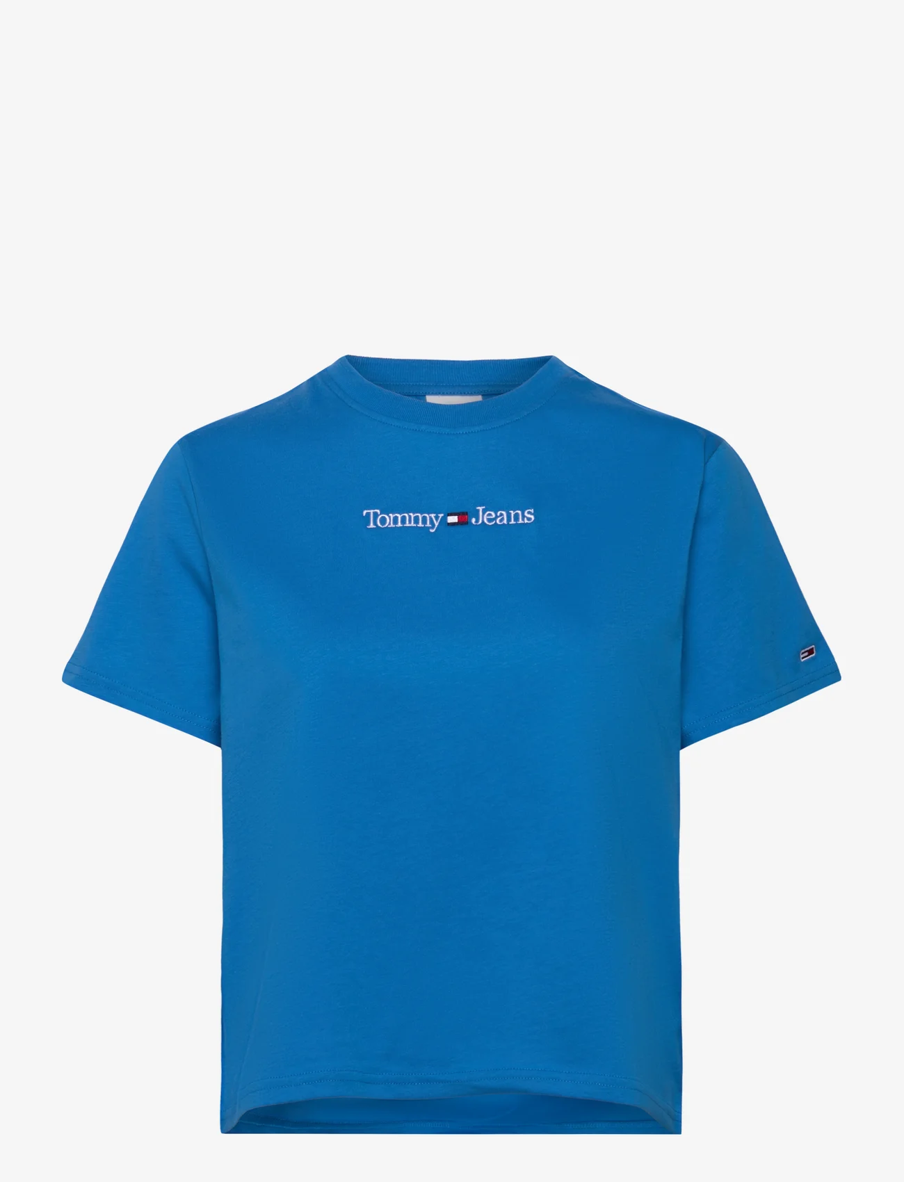 Tommy Jeans - TJW CLS SERIF LINEAR TEE - t-shirts - deep sky blue - 0