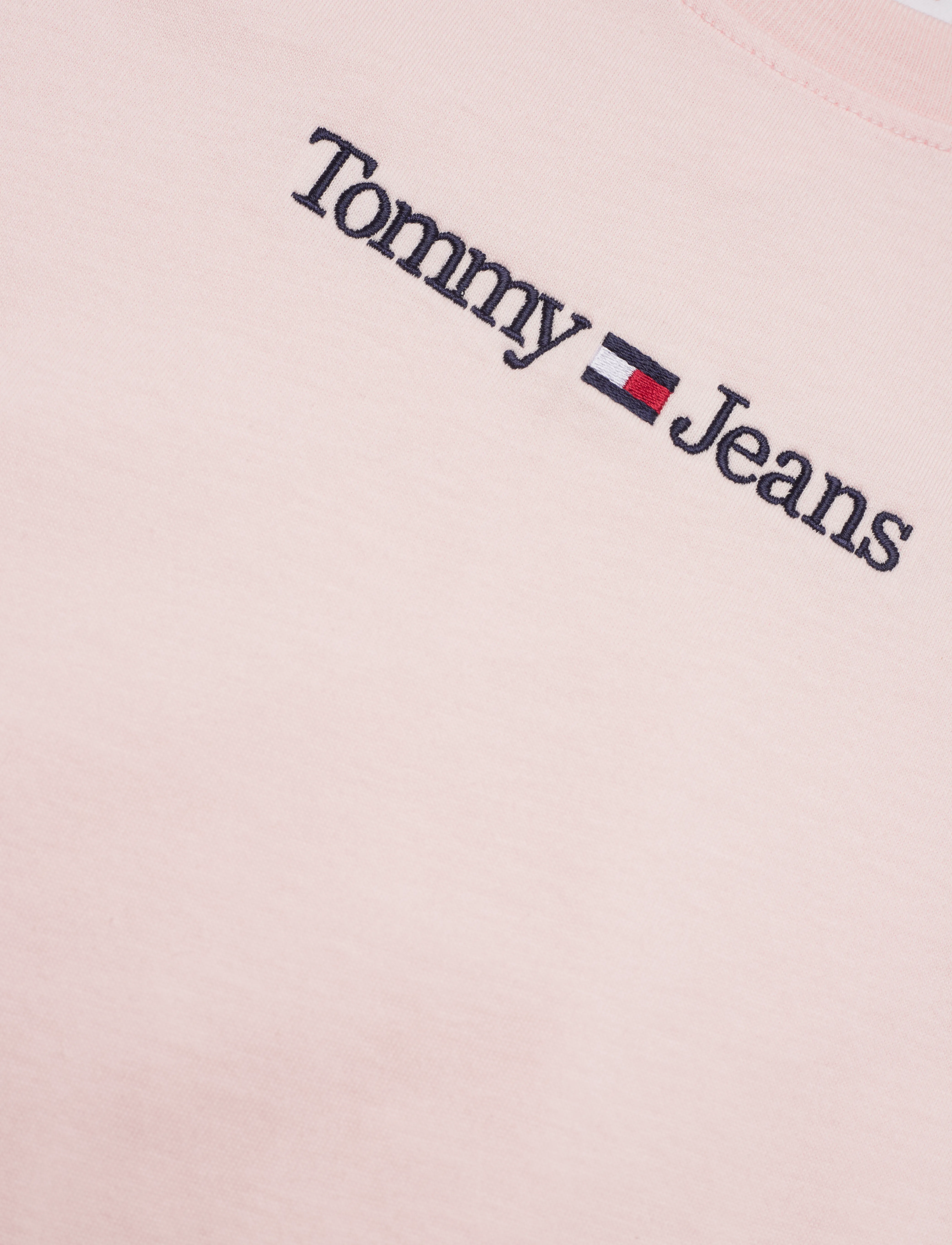 Tommy Jeans - TJW CLS SERIF LINEAR TEE - faint pink - 2