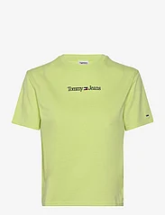 Tommy Jeans - TJW CLS SERIF LINEAR TEE - t-shirts - light citrus - 0