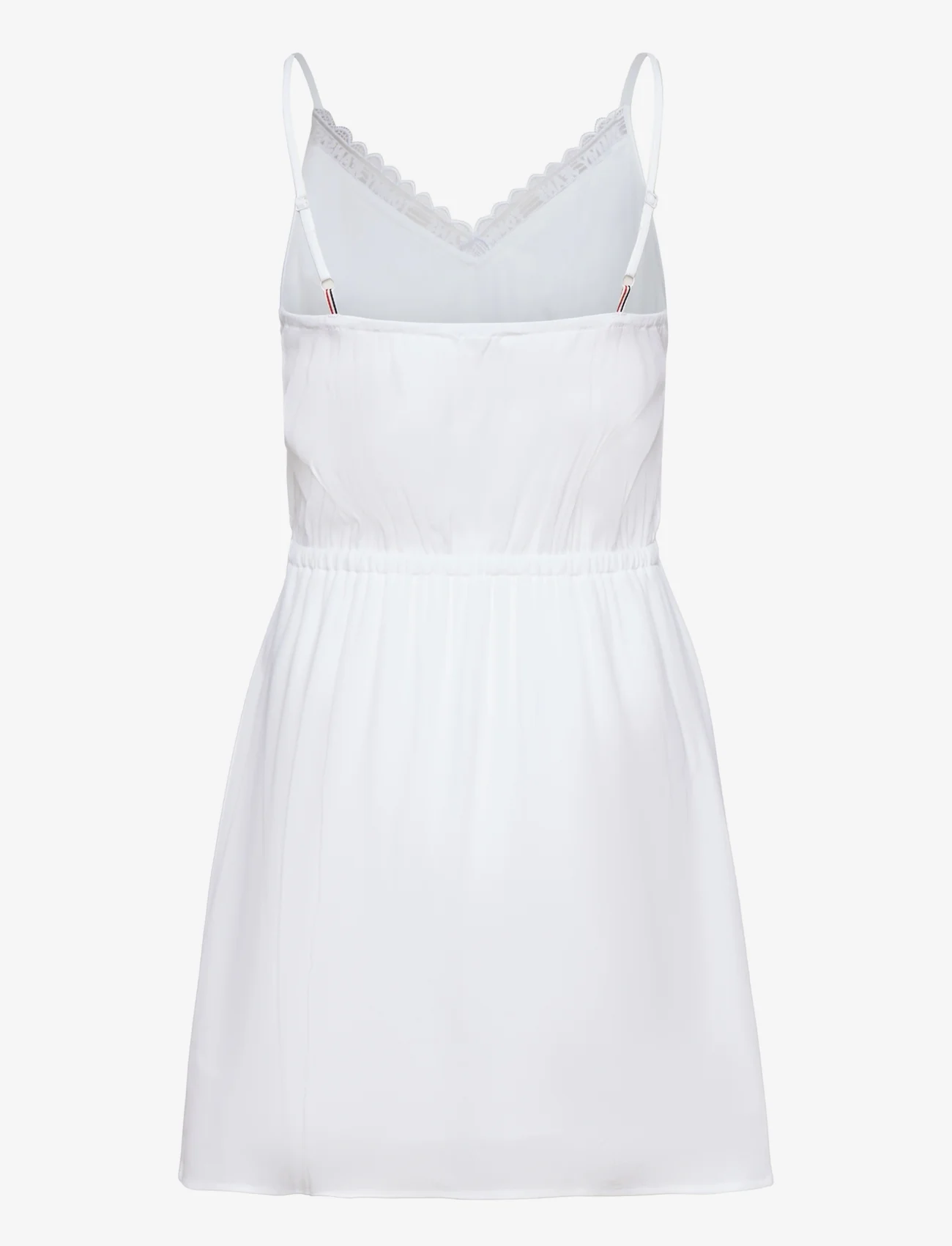 Tommy Jeans - TJW ESSENTIAL LACE STRAP DRESS - t-paitamekot - white - 1
