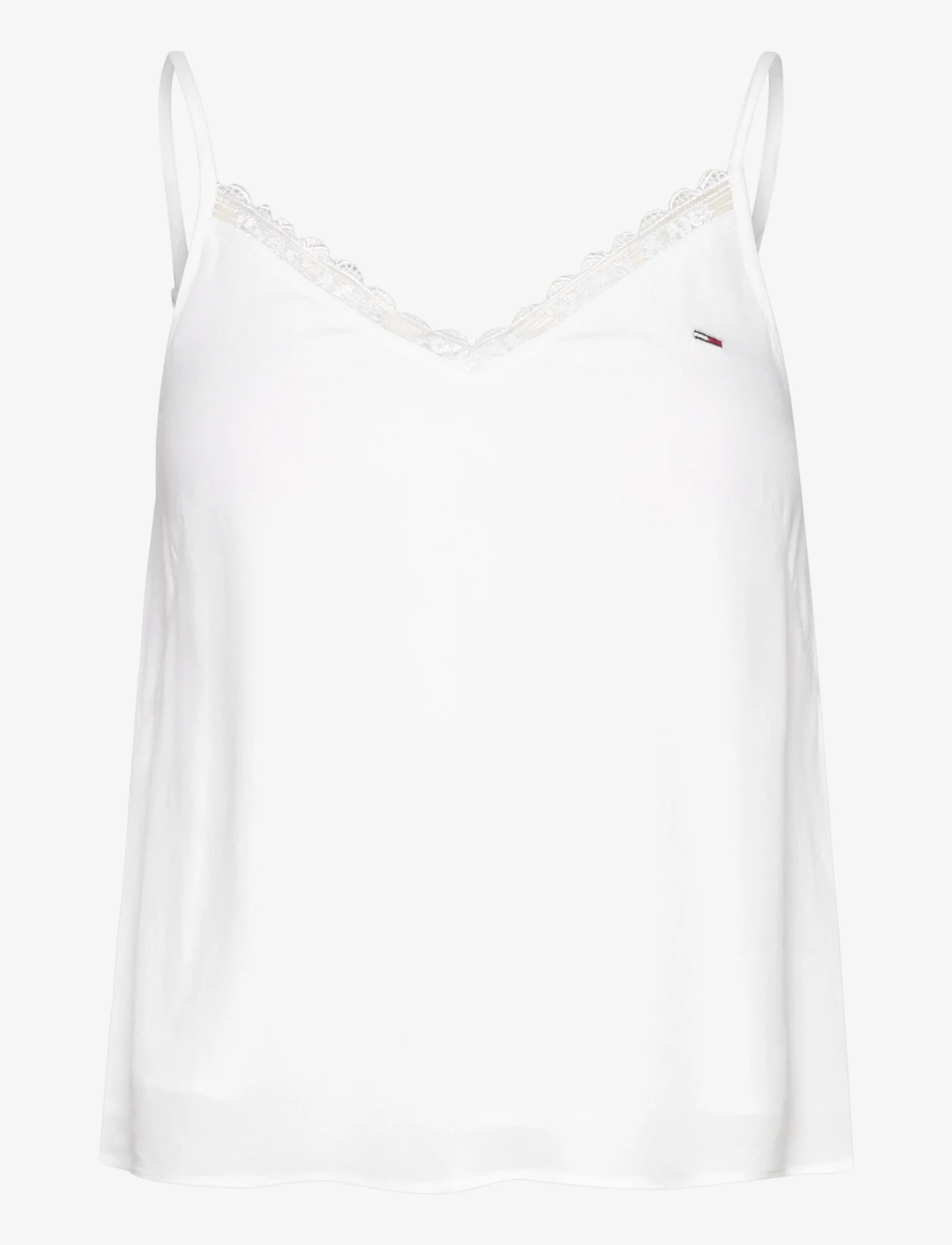 Tommy Jeans - TJW ESSENTIAL LACE STRAPPY TOP - Ærmeløse toppe - white - 0