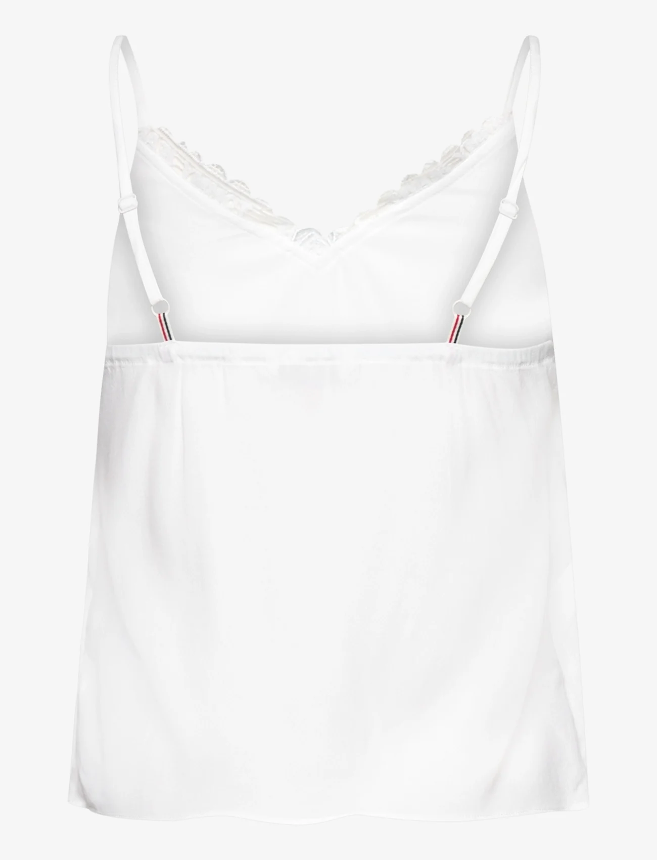 Tommy Jeans - TJW ESSENTIAL LACE STRAPPY TOP - mouwloze tops - white - 1