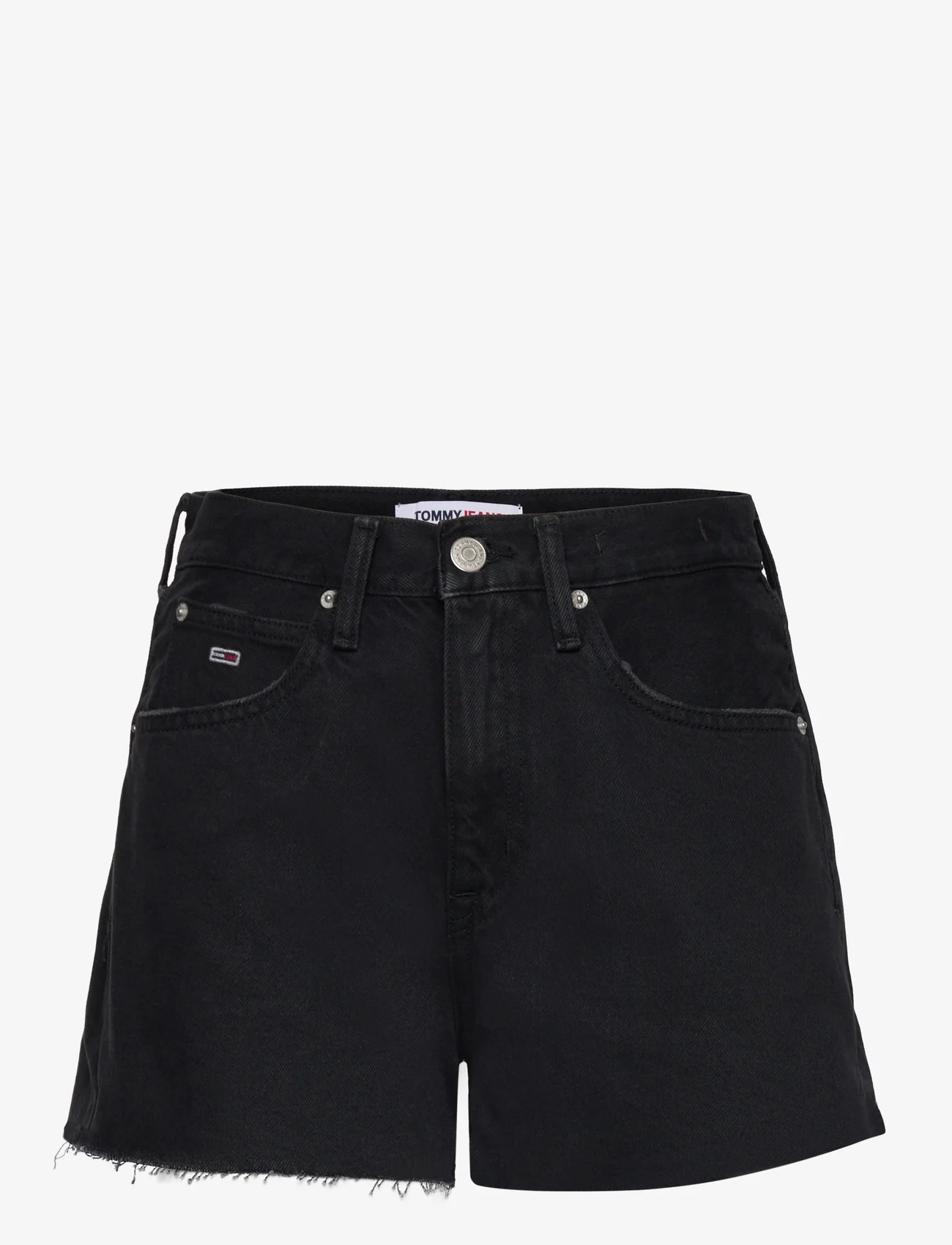Tommy Jeans - HOT PANT SHORT BG0085 - džinsa šorti - denim black - 0