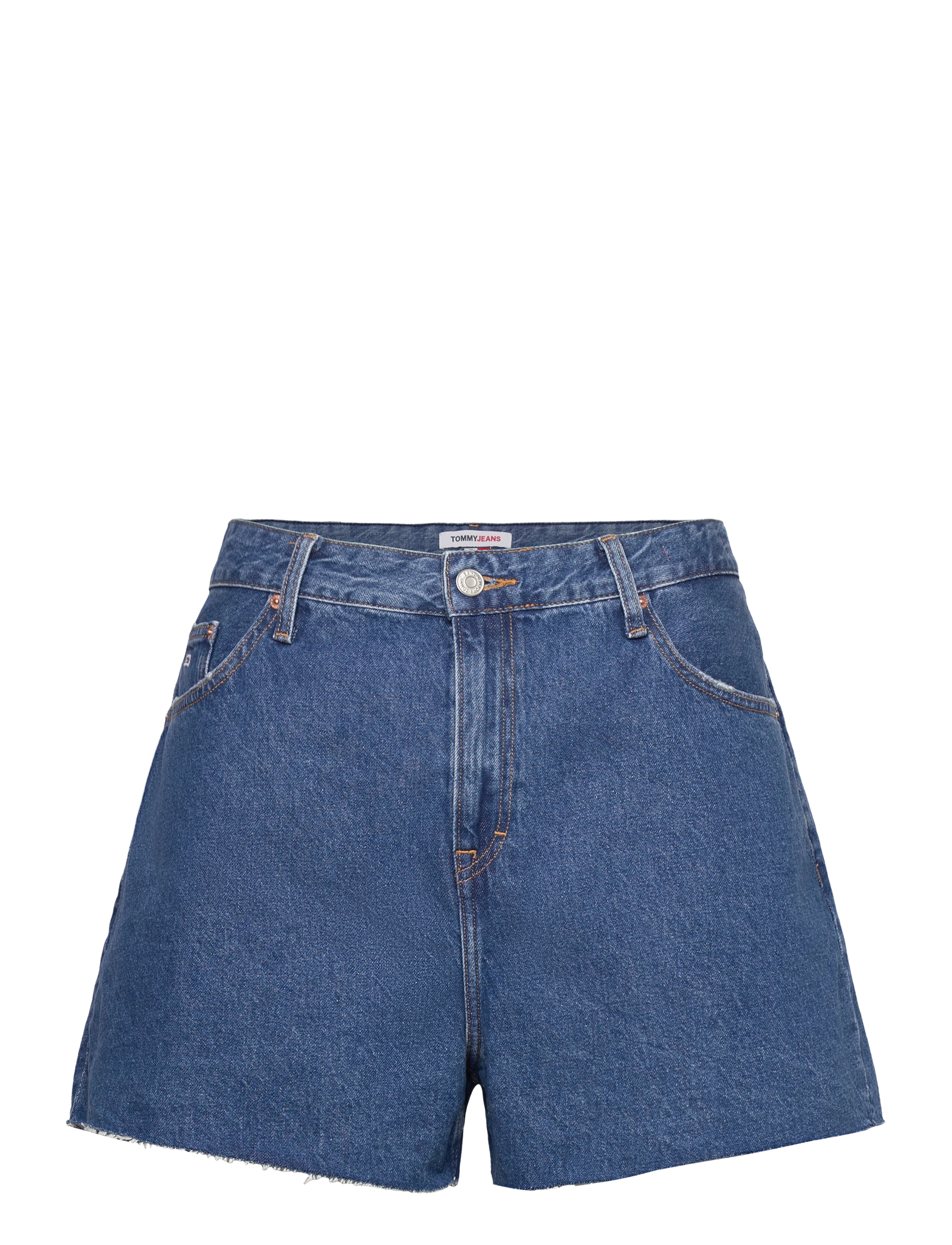Tommy Jeans Crv Mom Short Bg0032, Kvinder, Denim Mom Shorts, Blå, Str: 38