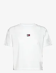 Tommy Jeans - TJW CLS XS BADGE TEE - mažiausios kainos - white - 0