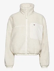 Tommy Jeans - TJW CASUAL SHERPA JACKET - hoodies - ancient white - 0