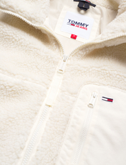 Tommy Jeans - TJW CASUAL SHERPA JACKET - hoodies - ancient white - 2