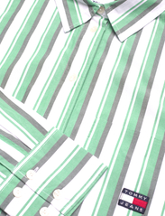 Tommy Jeans - TJW OVR STRIPE SHIRT DRESS - marškinių tipo suknelės - coastal green / multi - 5