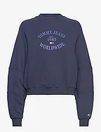 TJW RLX WORLDWIDE RAGLAN CREW - TWILIGHT NAVY