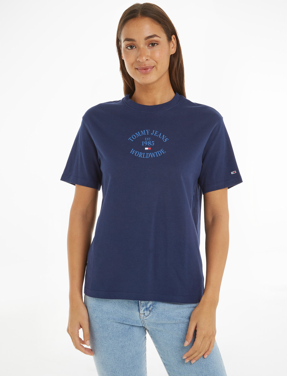Tommy jeans t shirt navy blue deals