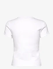 Tommy Jeans - TJW BBY XS BADGE RIB TEE - t-shirts - white - 1