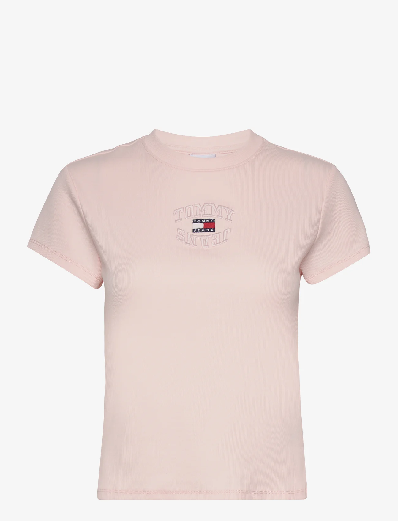 Tommy Jeans - TJW BABY TJ MIRROR TEE - t-shirts - faint pink - 0