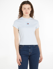 Tommy Jeans - TJW BABY TJ MIRROR TEE - t-shirts - shimmering blue - 2