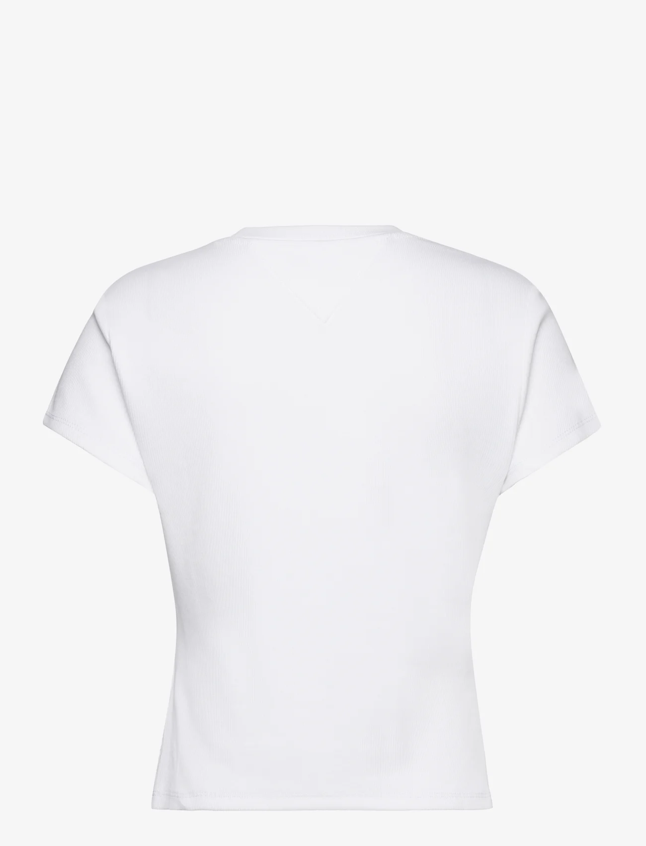 Tommy Jeans - TJW BABY TJ MIRROR TEE - t-shirts - white - 1
