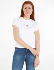 Tommy Jeans - TJW BABY TJ MIRROR TEE - t-shirts - white - 2
