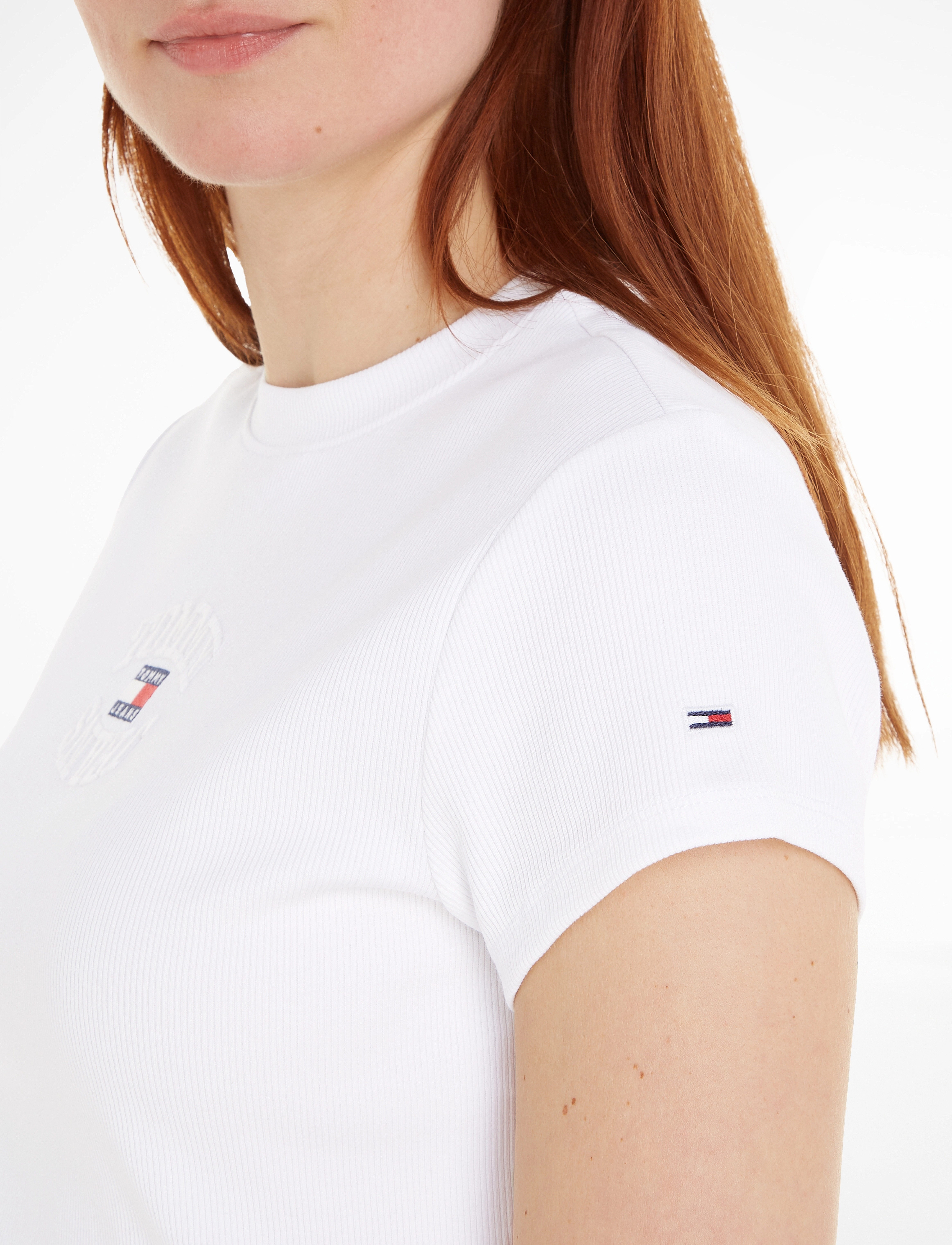 Tommy Jeans - TJW BABY TJ MIRROR TEE - white - 4