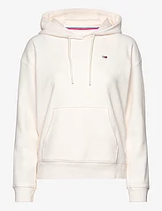 Tommy Jeans - TJW BXY OTTOMAN HOODIE - hættetrøjer - ancient white - 0