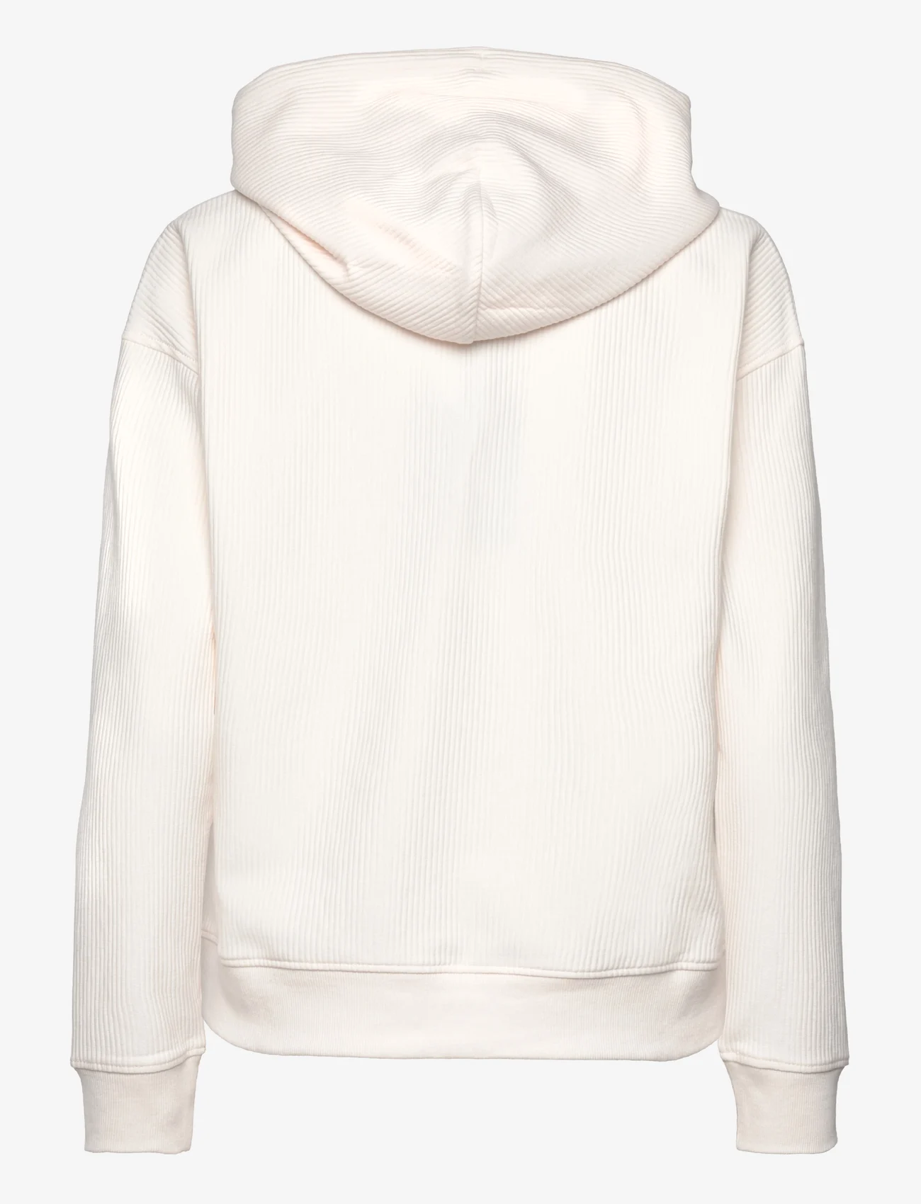 Tommy Jeans - TJW BXY OTTOMAN HOODIE - hættetrøjer - ancient white - 1