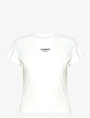 Tommy Jeans - TJW BBY ESSENTIAL LOGO 1 SS - t-shirts - white - 0