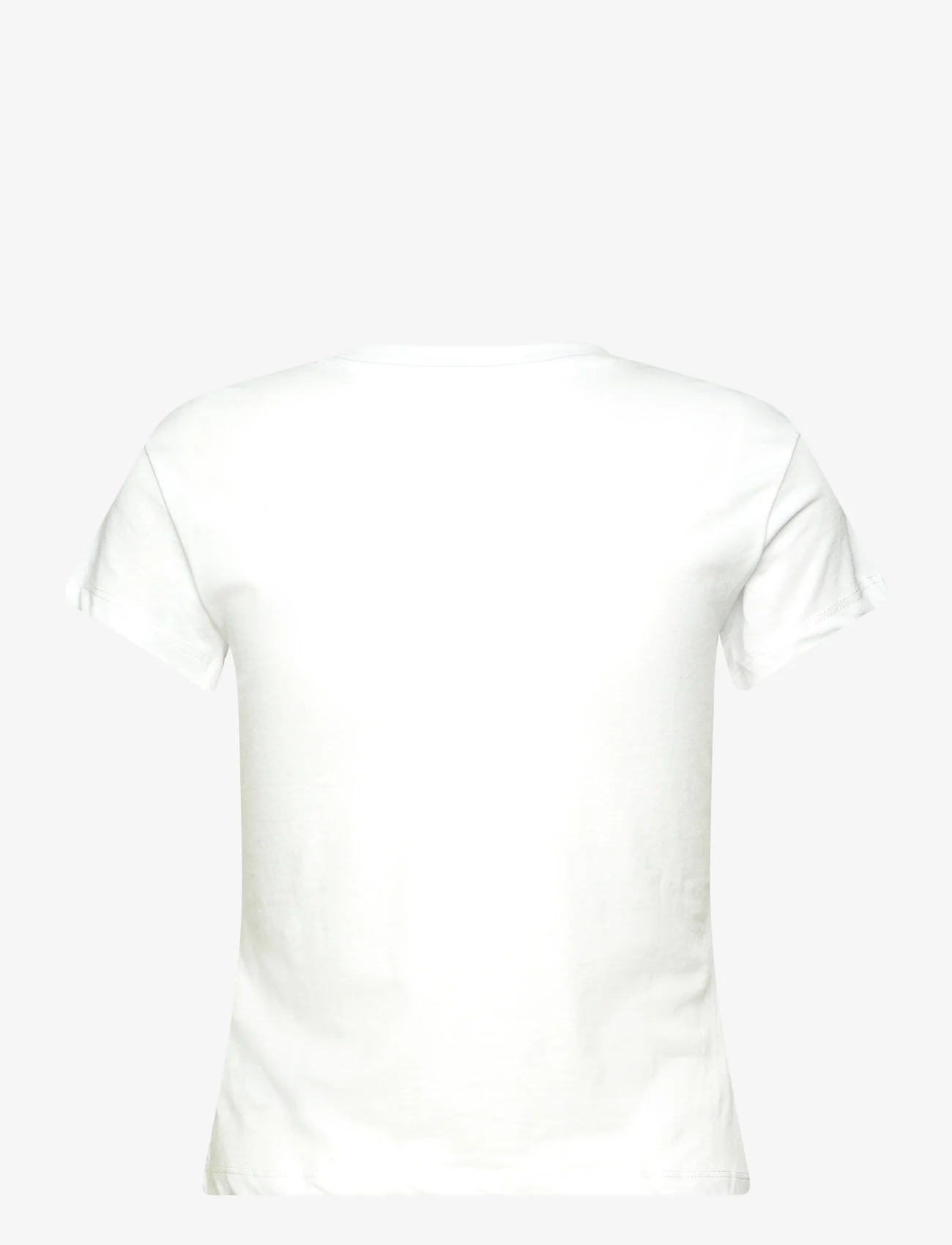 Tommy Jeans - TJW BBY ESSENTIAL LOGO 1 SS - t-shirts - white - 1