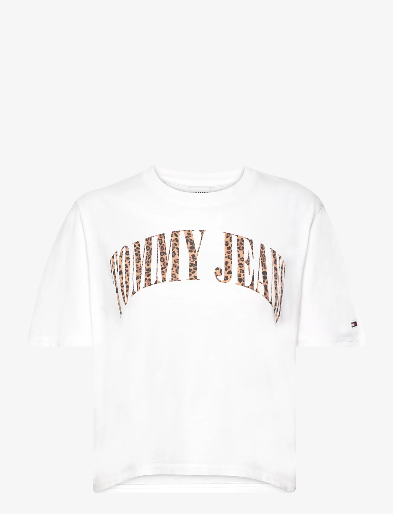 Tommy Jeans - TJW CLS LEO SS - t-shirts - white - 0