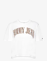 Tommy Jeans - TJW CLS LEO SS - t-shirts - white - 0