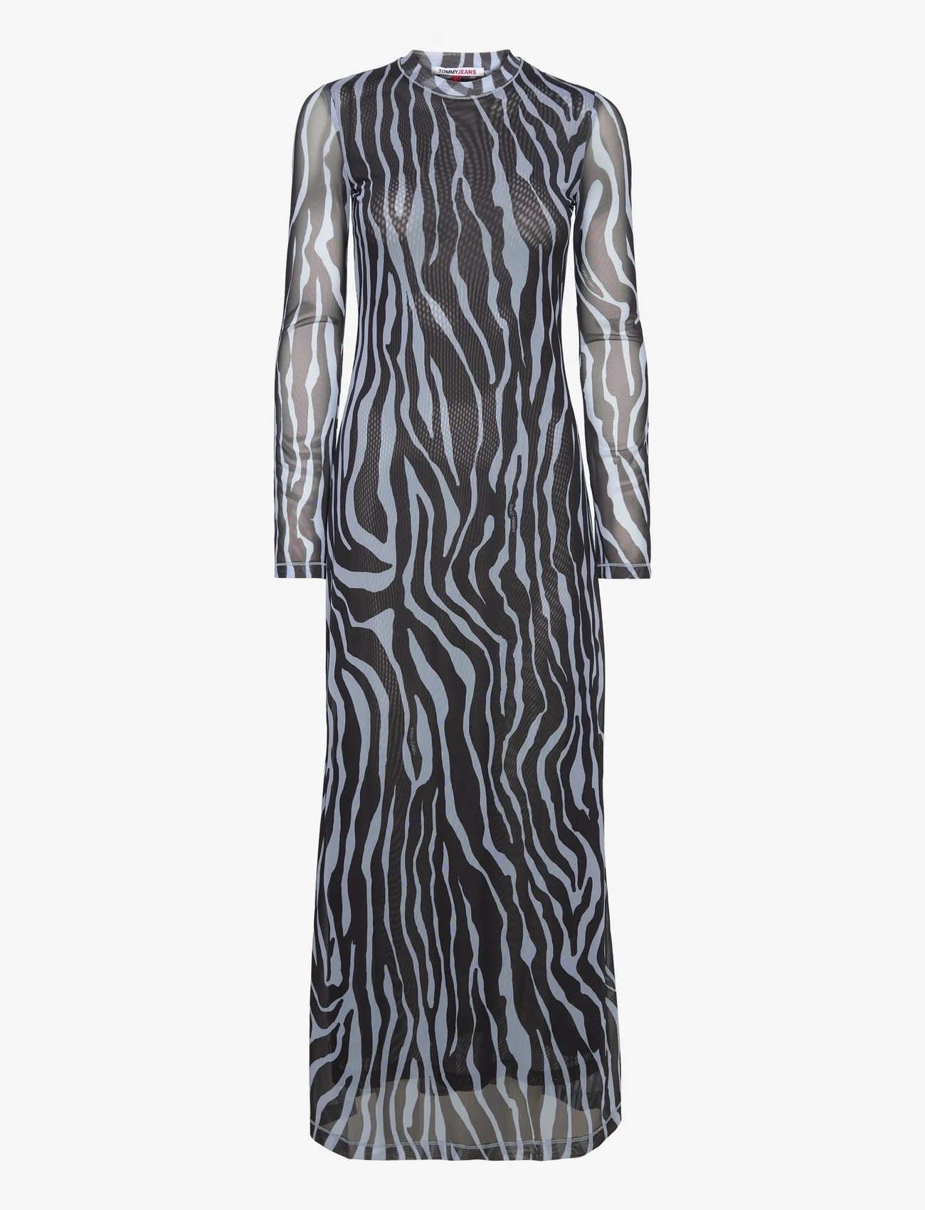 Tommy Jeans - TJW ZEBRA MAXI KNIT DRESS - maxi dresses - zebra aop - 0