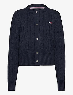 TJW BADGE CABLE CARDIGAN, Tommy Jeans