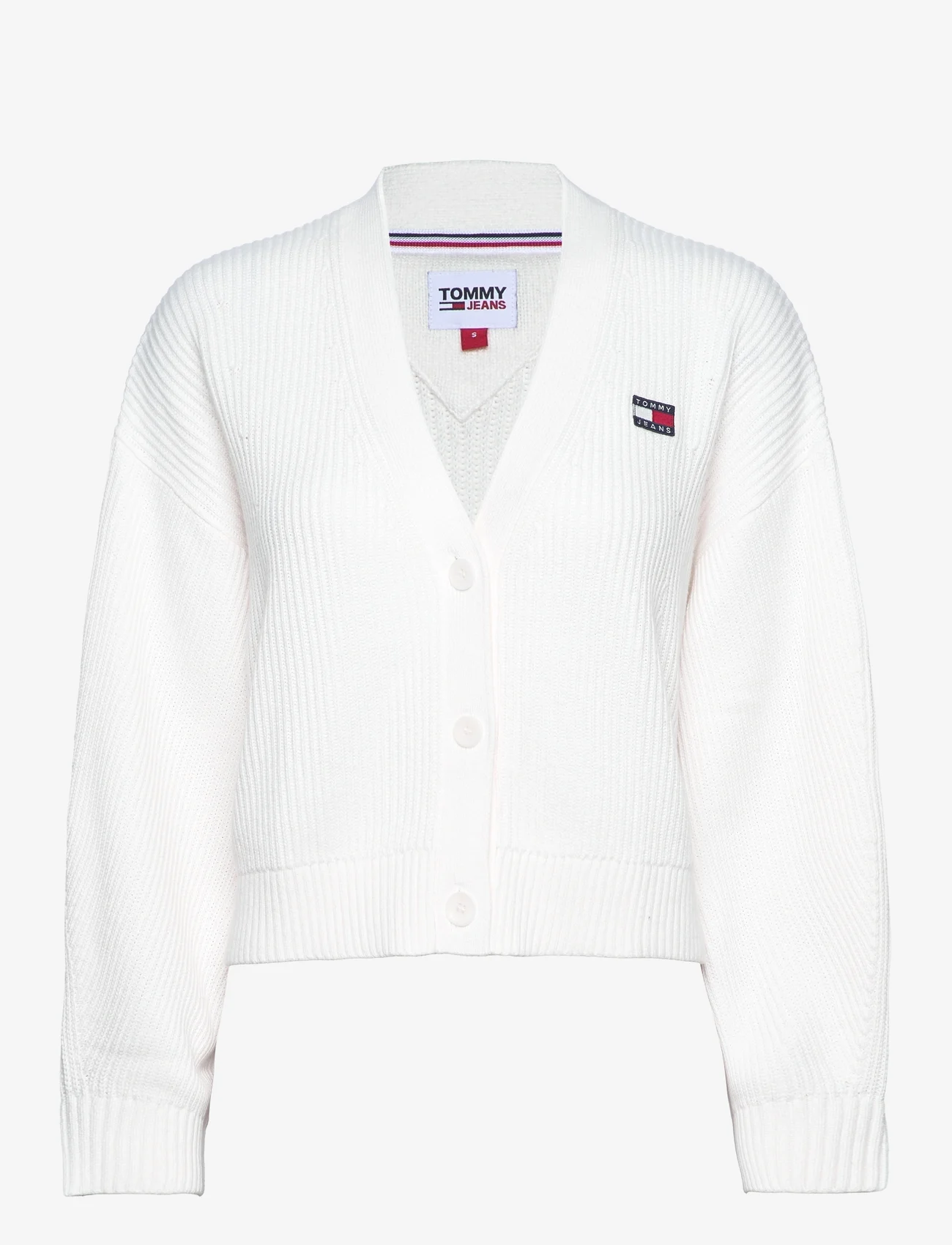 Tommy Jeans - TJW ESSENTIAL BADGE CARDIGAN - kardiganid - ancient white - 0
