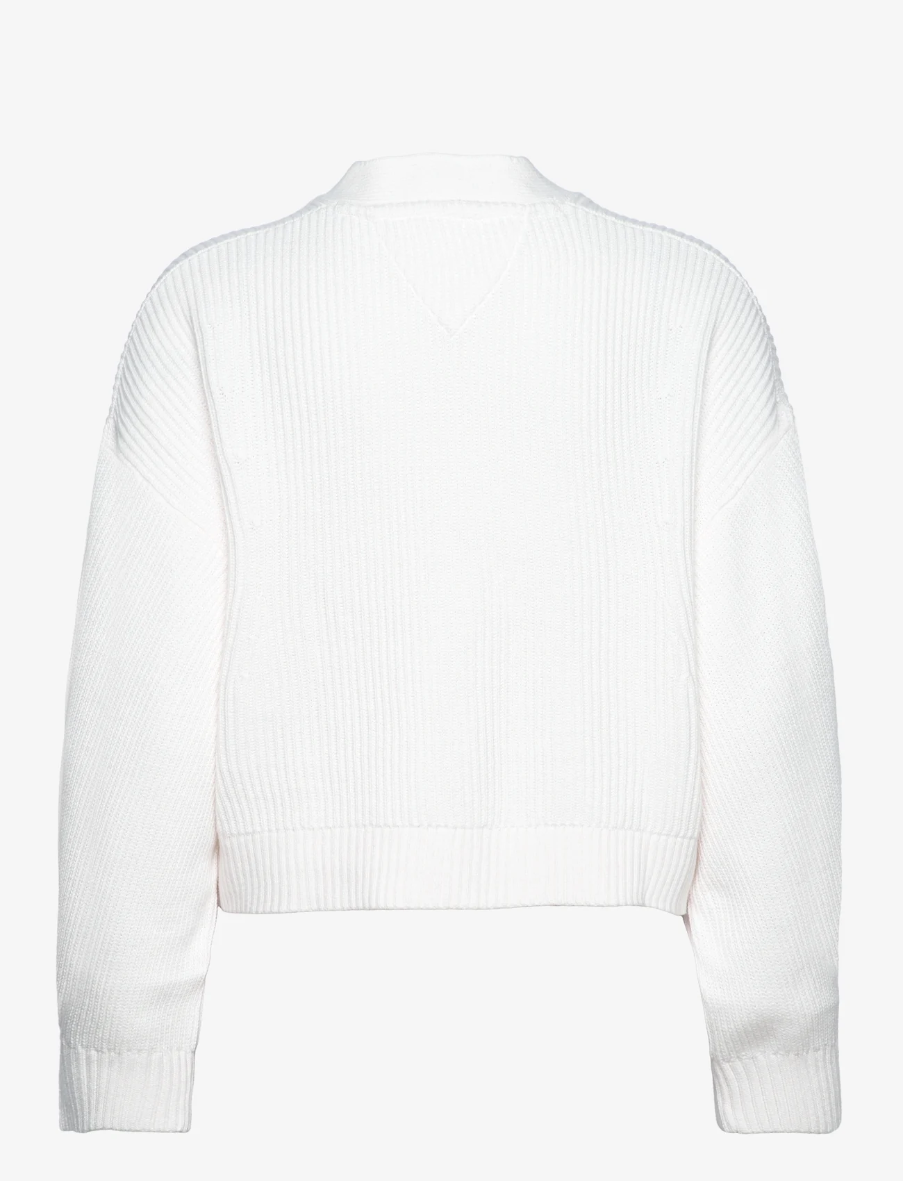 Tommy Jeans - TJW ESSENTIAL BADGE CARDIGAN - vesten - ancient white - 1