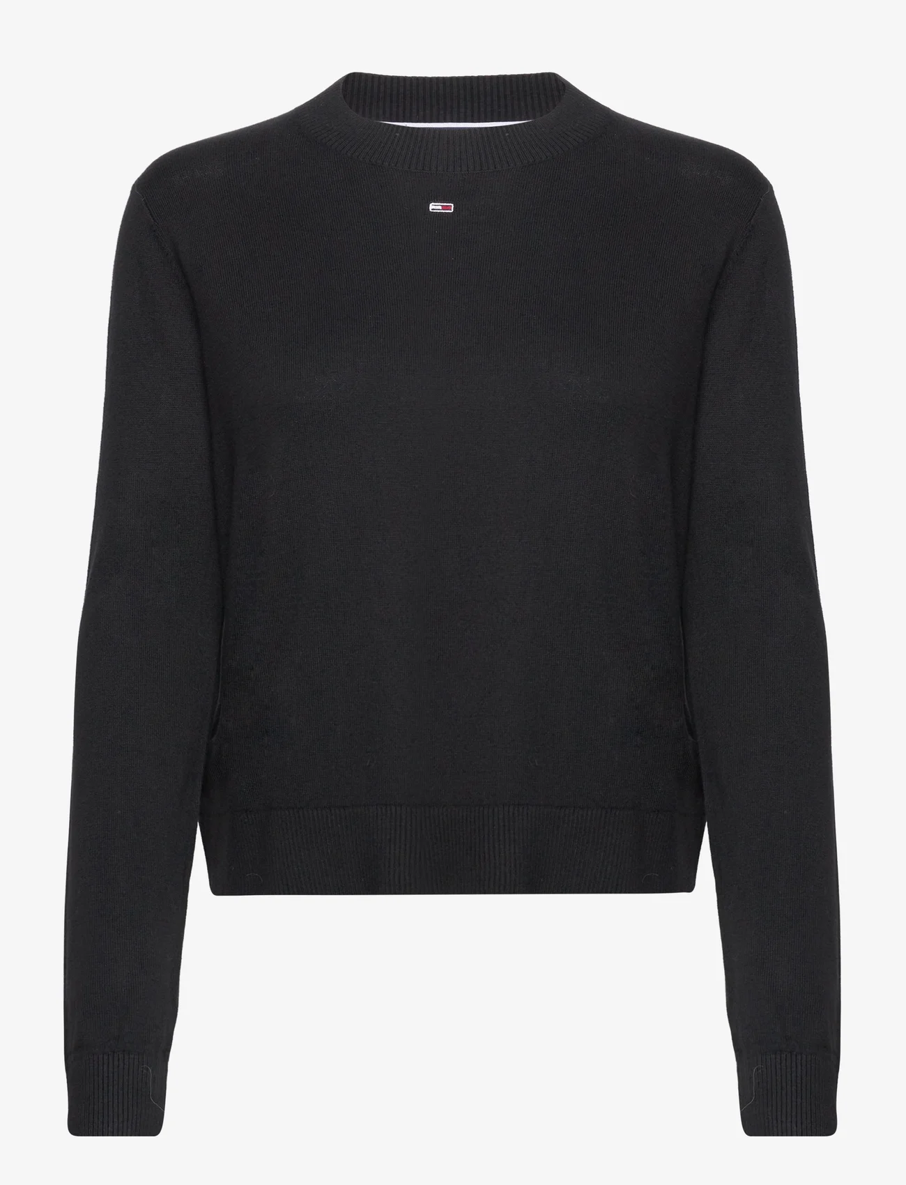 Tommy Jeans - TJW ESSENTIAL CREW NECK SWEATER - swetry - black - 0