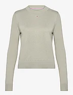 TJW ESSENTIAL CREW NECK SWEATER - FADED WILLOW