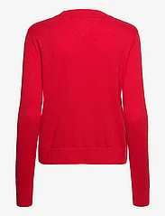 Tommy Jeans - TJW ESSENTIAL VNECK SWEATER - pullover - deep crimson - 1