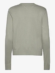 Tommy Jeans - TJW ESSENTIAL VNECK SWEATER - sviitrid - faded willow - 1