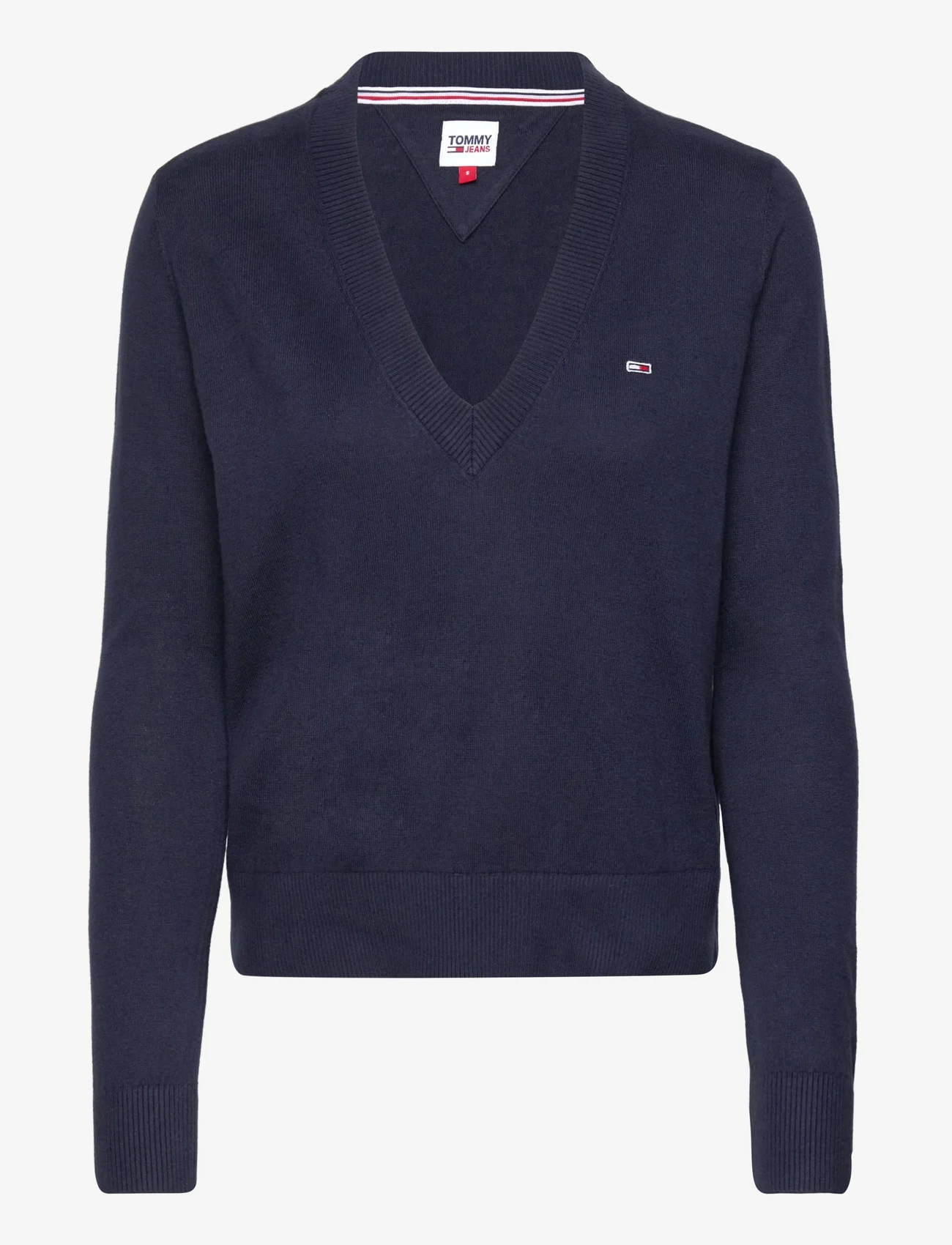 Tommy Jeans - TJW ESSENTIAL VNECK SWEATER - pullover - twilight navy - 0
