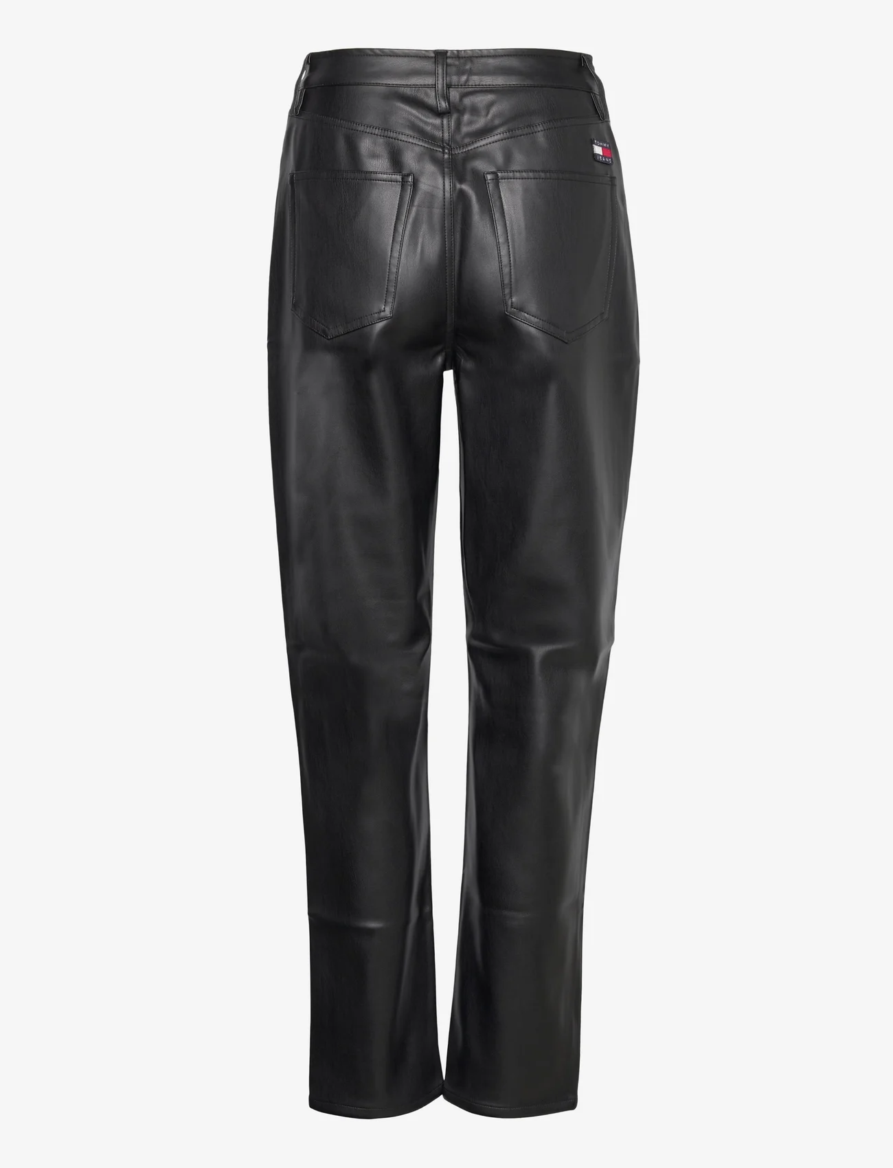 Tommy Jeans - TJW JULIE PLEATHER PANT - party wear at outlet prices - black - 1