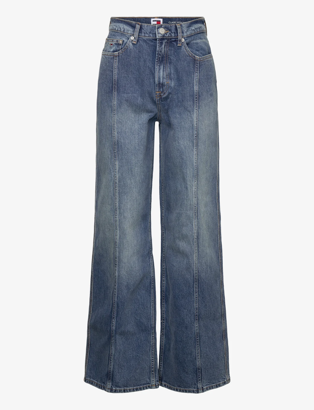 Tommy Jeans - CLAIRE HGH WD AH7134 - platūs džinsai - denim medium - 0