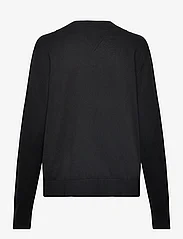 Tommy Jeans - TJW ESSENTIAL VNECK SWEATER EXT - megzti drabužiai - black - 1