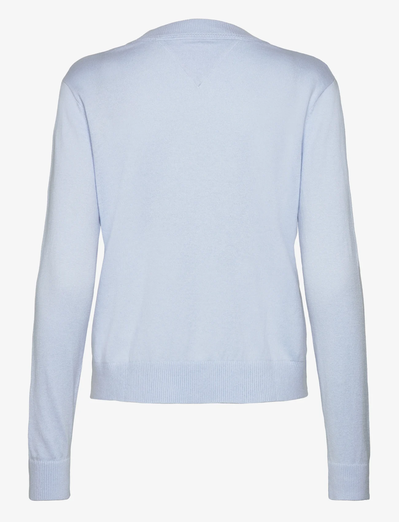 Tommy Jeans - TJW ESSENTIAL VNECK SWEATER EXT - sviitrid - breezy blue - 1