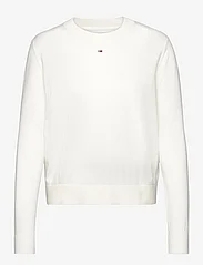 Tommy Jeans - TJW ESSENTIAL CREW NECK SWEATER - neulepuserot - ancient white - 0
