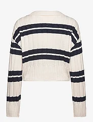 Tommy Jeans - TJW BXY CRP STRIPE SWEATER EXT - tröjor - ancient white / multi - 1
