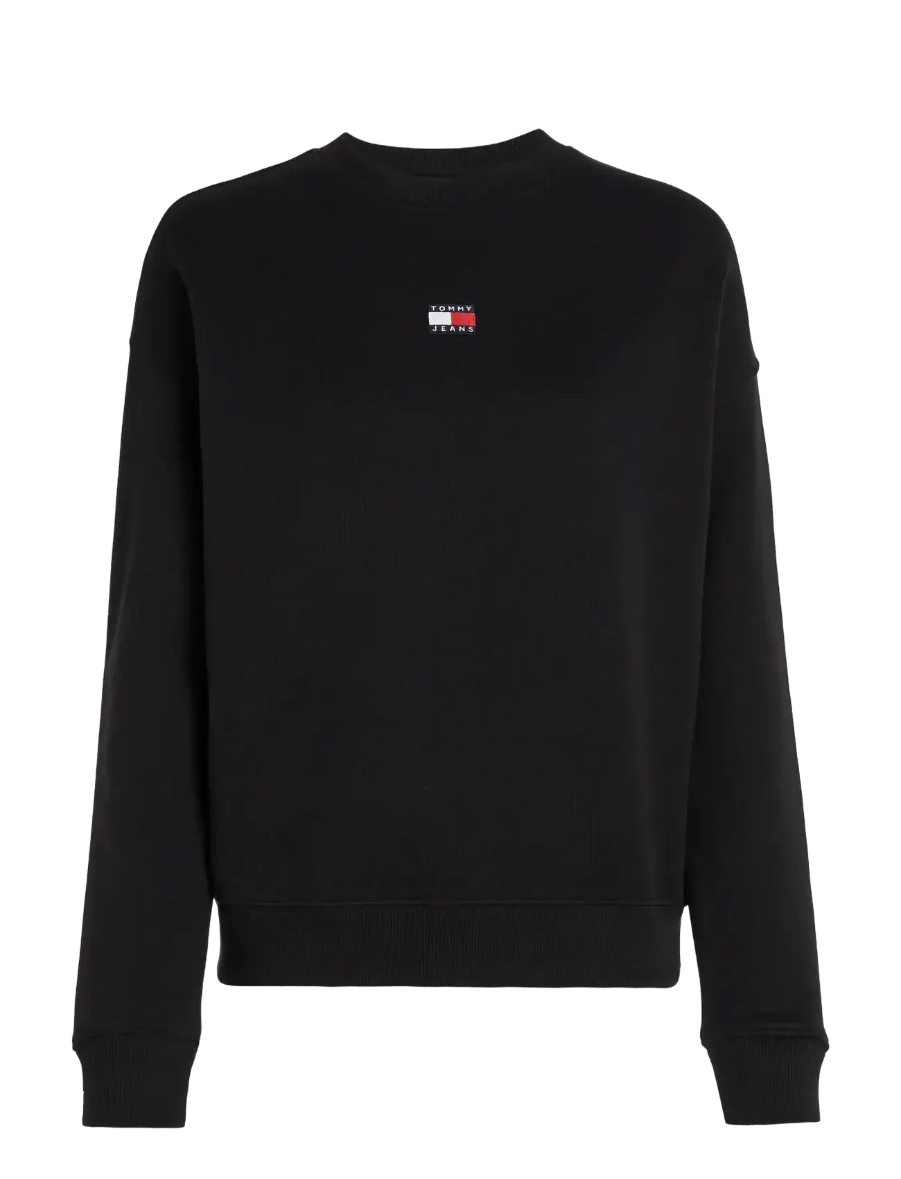 Tommy Jeans TJW BXY BADGE CREW EXT - Sweatshirts - BLACK / black