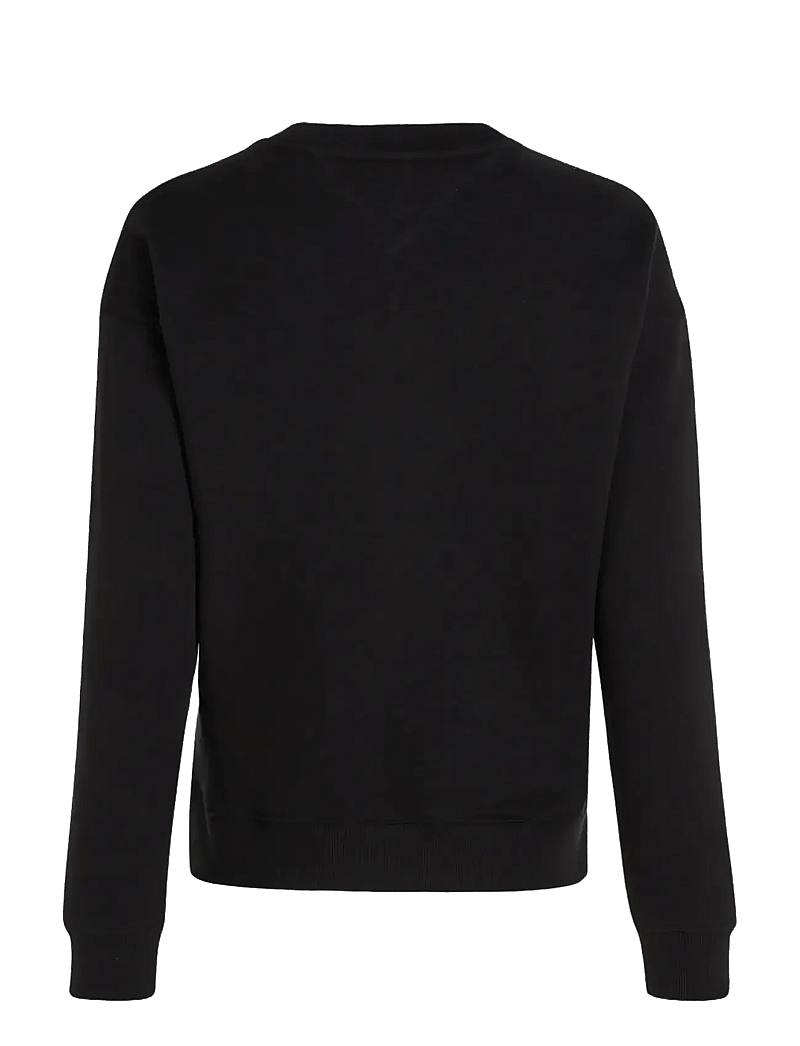 Tommy Jeans - TJW BXY BADGE CREW EXT - alltags-style - black - 2