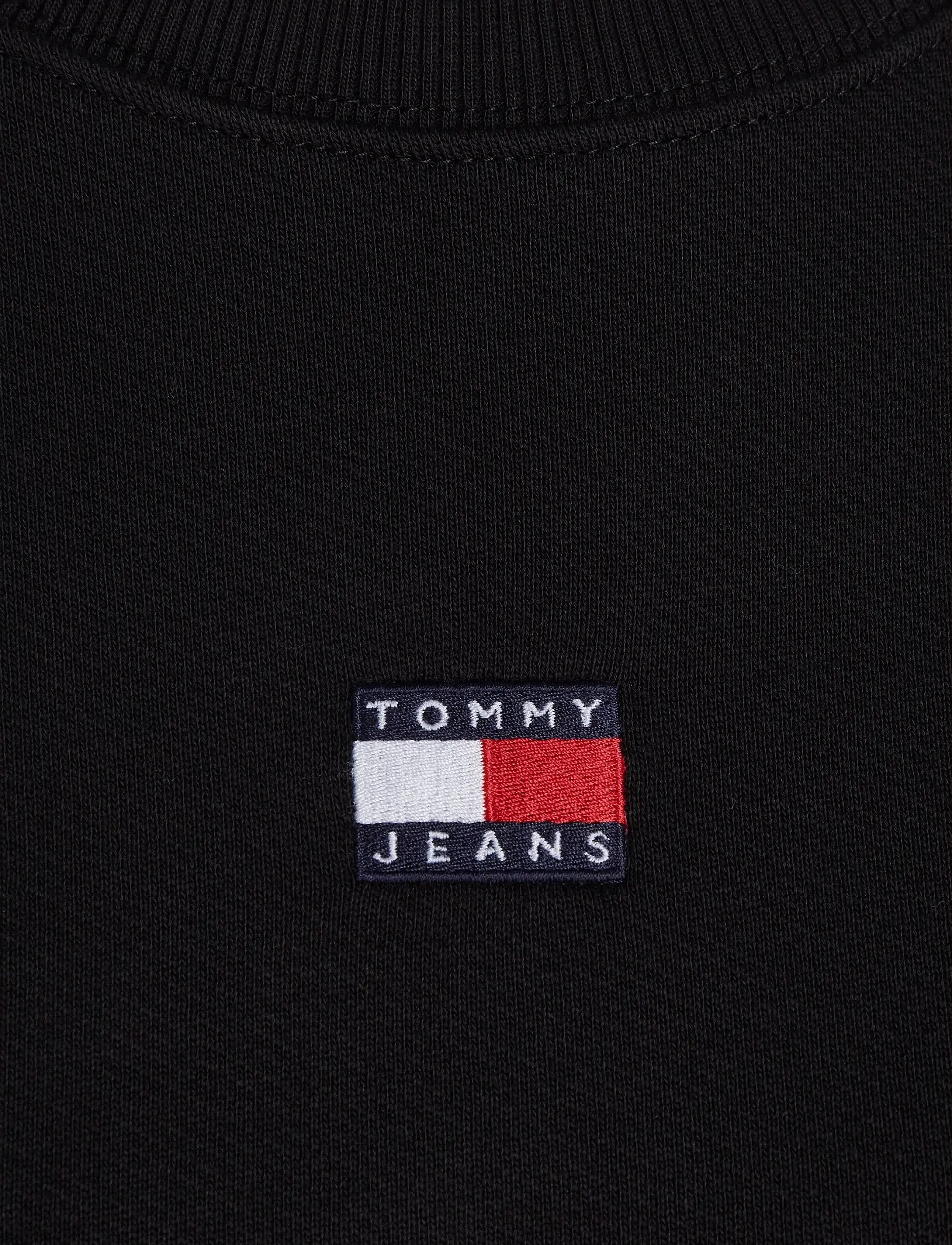 Tommy Jeans - TJW BXY BADGE CREW EXT - hverdags stil - black - 5