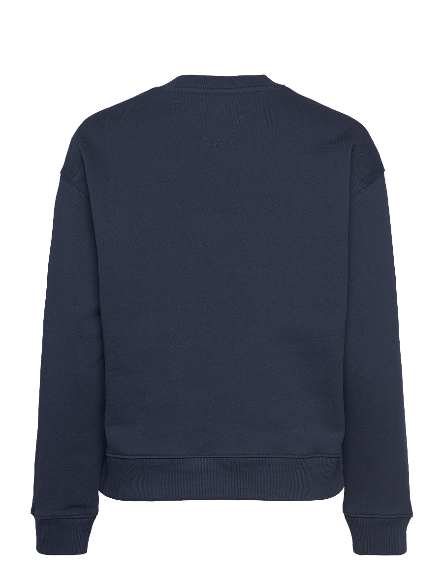 Tommy Jeans - TJW BXY BADGE CREW EXT - hverdags stil - dark night navy - 2